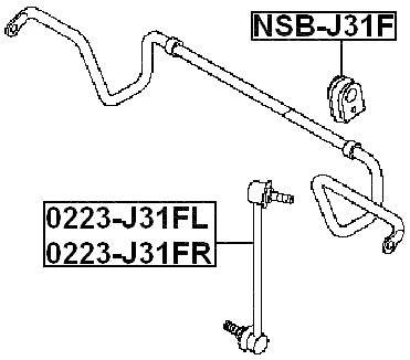 Front Left Stabilizer Link / Sway Bar Link Fits Nissan 54668-8J000, 54668-CN010, - Picture 9 of 13