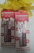 B Pure Lip Contour Kit Matte Liquid Lipstick Lip Liner Cherry Pop, Marvelous Mau