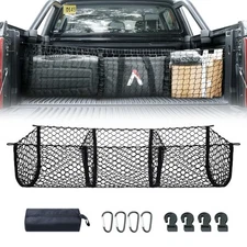 Truck Bed 3 Pocket Cargo Net for TOYOTA TACOMA 2005-2024 Envelope Style Mesh Net