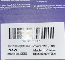 2Pack LC401 Black Ink Cartridge for Brother MFC-J1010DW,J1012DW,J1170dw,J1800DW