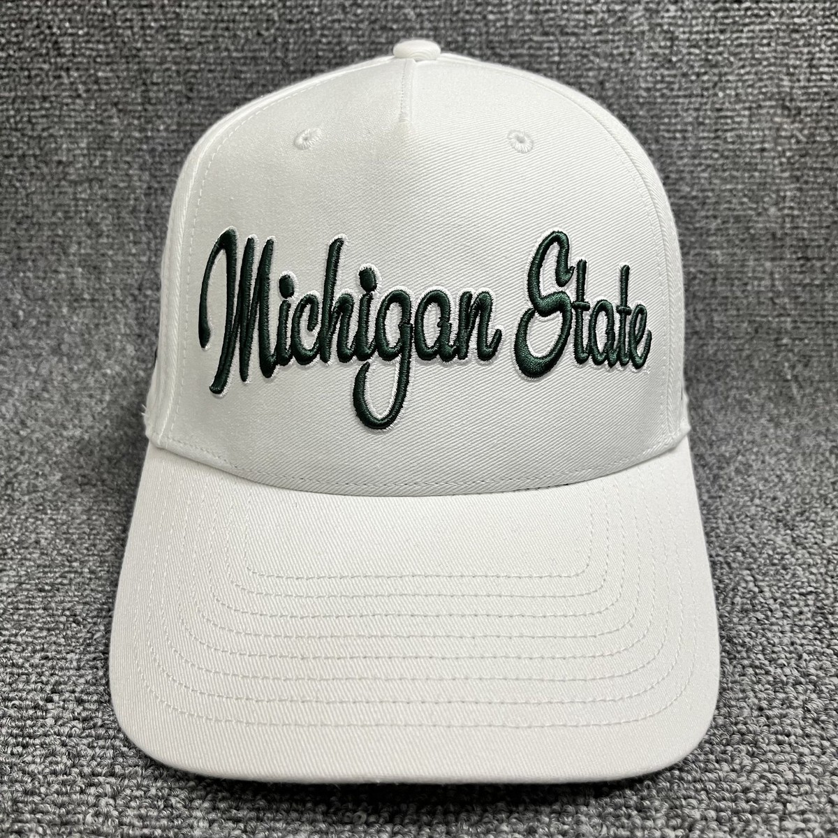 '47 Brand Michigan State Spartans White Script Snapback Hat Cap