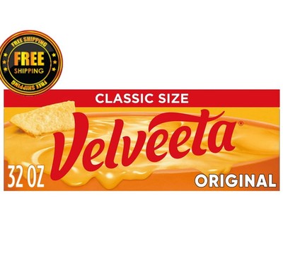 Velveeta Original Cheese Block 32 oz Smooth Melting Dip Sauce Classic