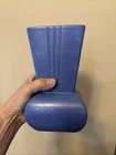 RED WING POTTERY DUTCH BLUE STIPPLE VASE #722 Art Deco 7.5”