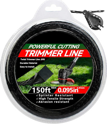 150Ft 0.095'' for Black Diamond Trimmer Line Heavy Duty Professional Twisted Weed