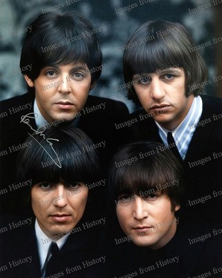 8x10 Print John Lennon Paul McCartney George Harrison Ringo Starr