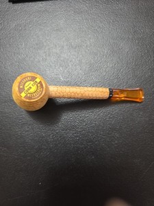 Vintage New Missouri Meerschaum Corn Cob Pipe From 40-50's Brown Label