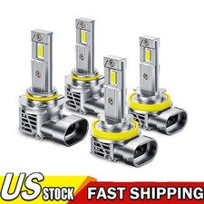 9005 H11 LED Headlight KIT Combo Bulbs 12000K High&Low Beam Super Bright White