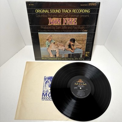 Born Free Original John Barry Soundtrack Recording 1966 LP MGM SE4368 Vinyl