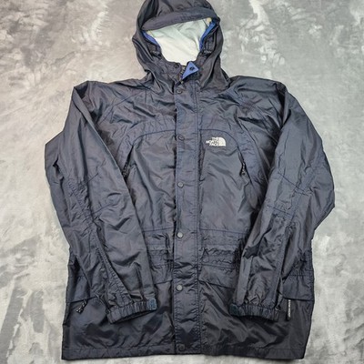 North Face Raincoat Jacket Mens LG Taped Seams Hooded Stow Pocket Outdoor Camp