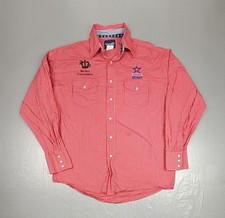 Vintage Wrangler National Patriot Pearl Snap Shirt Mens Large Rodeo Committee