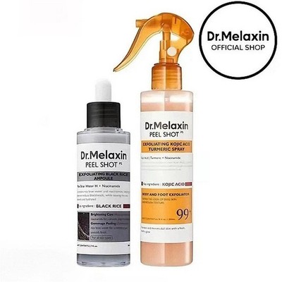 Free shipping[Dr.Melaxin Official] Body & Face Peel Shot Duo - Glow Rice Peel