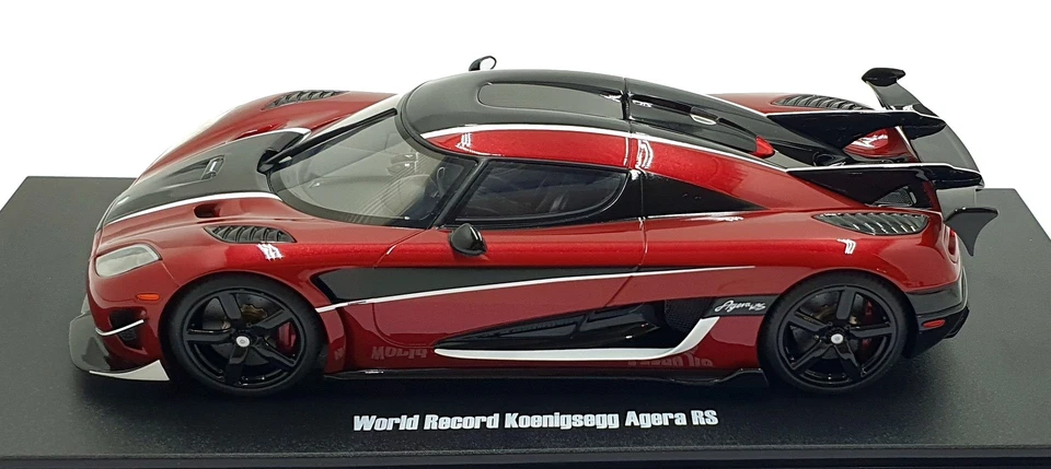 GT Spirit 1/18 Scale Resin GT931 - World Record Koenigsegg Agera RS - Red/Black - Image 4 of 4