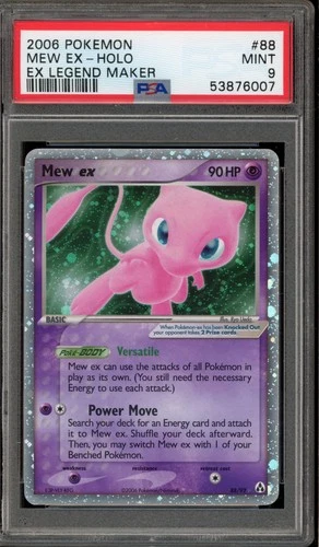 Pokemon Mew ex EX Legend Maker Holo Ultra Rare #88 PSA 9 Mint