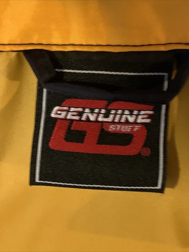 Vintage Y2K Genuine Stuff Georgia Tech Yellow JacketS Full Zip HoodedWindbreaker - Picture 8 of 9