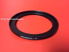 1 one STEP-UP ADAPTER-RING 62mm to 72mm 62-72 mm M62-F72 METAL, BLACK