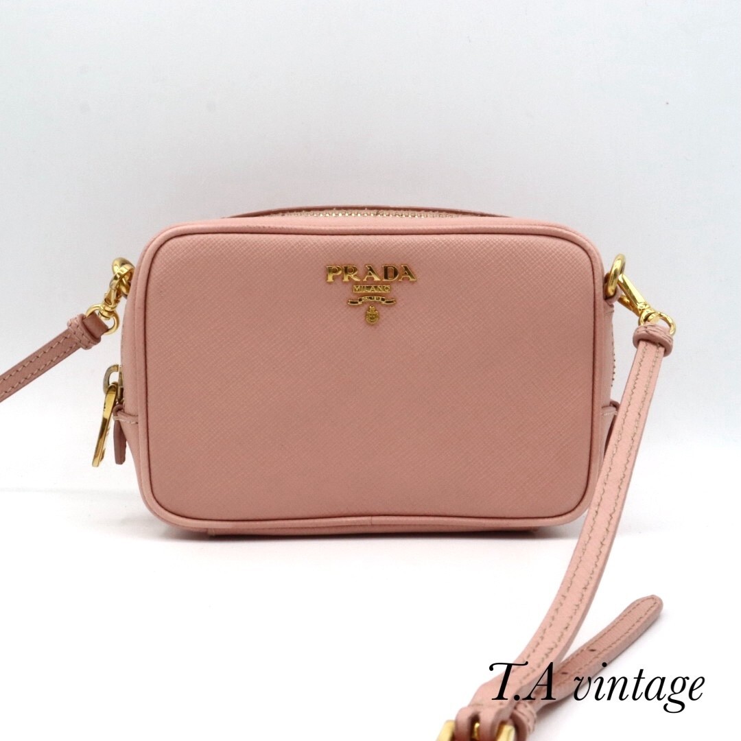 【関税&送料込】Prada Light Pink Leather Shoulder Bag Auth PRADA Shoulder Bag Pink Leather Japan | eBay