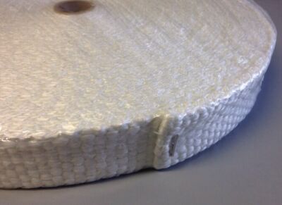 Flat 1/8'' x 1/2'' x 50' Fiberglass Non Adehesive Wood / Pellet Stove Door Gasket.