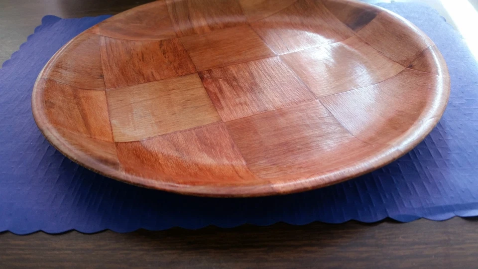 (TRES PLATOS) PLATO DE CENA TEJIDO MADERA 10" APTO PARA LAVAVAJILLAS/TÓXICO Foto 2 de 3