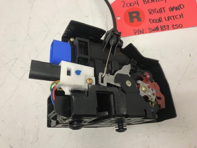 04 BENTLEY CONTINENTAL GT COMPLETE RIGHT DOOR LATCH ASSEMBLY 3W0837350 04-10