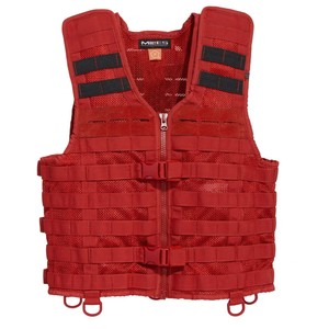 red tactical jacket
