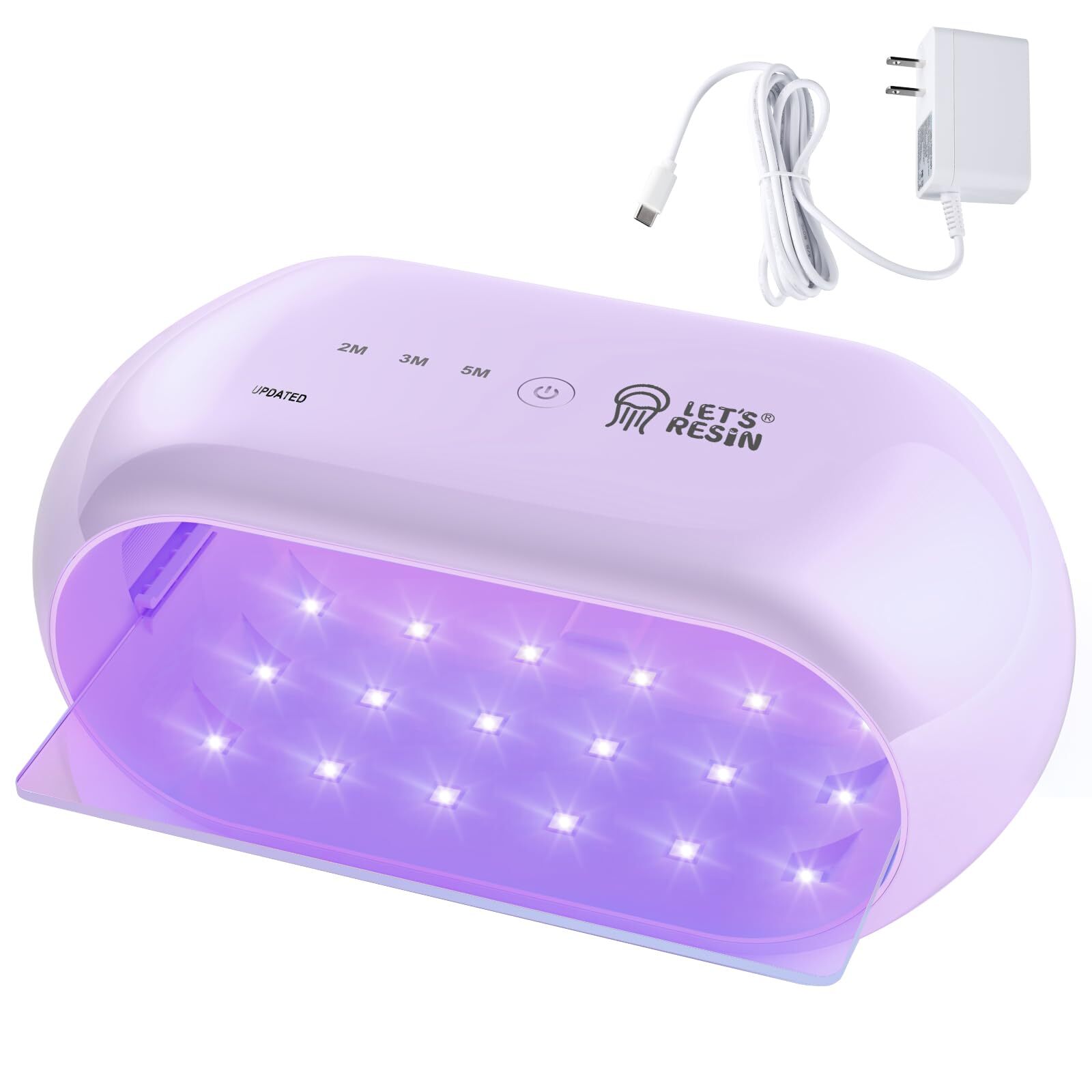 Dual Head UV Light for Resin Curing with 36 Beads 2m 3m 5m Timer Large Size