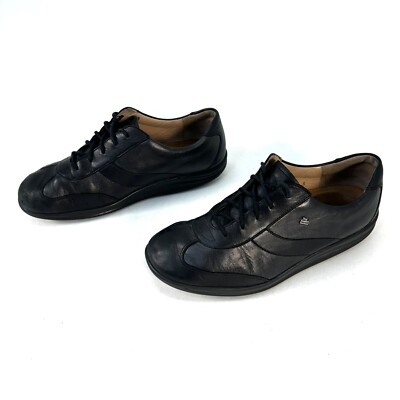 Finn Comfort Shoes Mens 7 Oxford Lace Up Round Toe Sneakers Black Leather Casual Finn Comfort Shoes Mens 7 Oxford Lace Up Round Toe Sneakers  main image 2