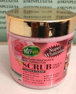 Veet Gold Active Anti Knuckles & Skin Corrector Scrub 500g Jar