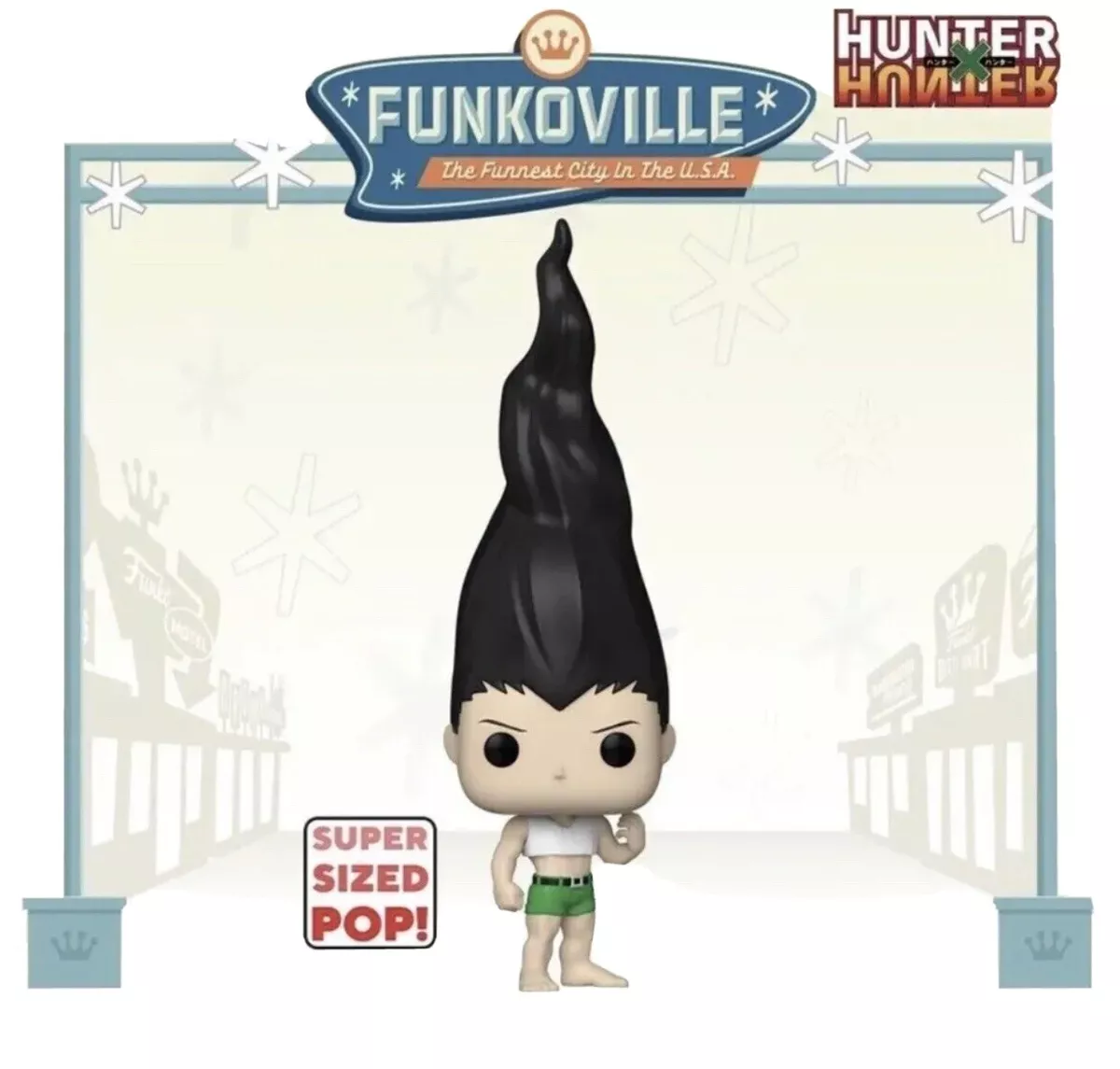 Hunter x Hunter Super Awaken Gon Pop Funko SDCC 2023 Shared Sticker In Hand