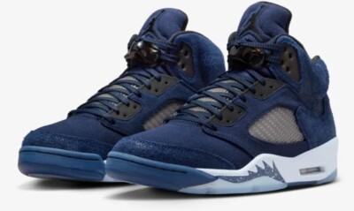 Air Jordan 5 ネイビー スニーカー s-l400.jpg