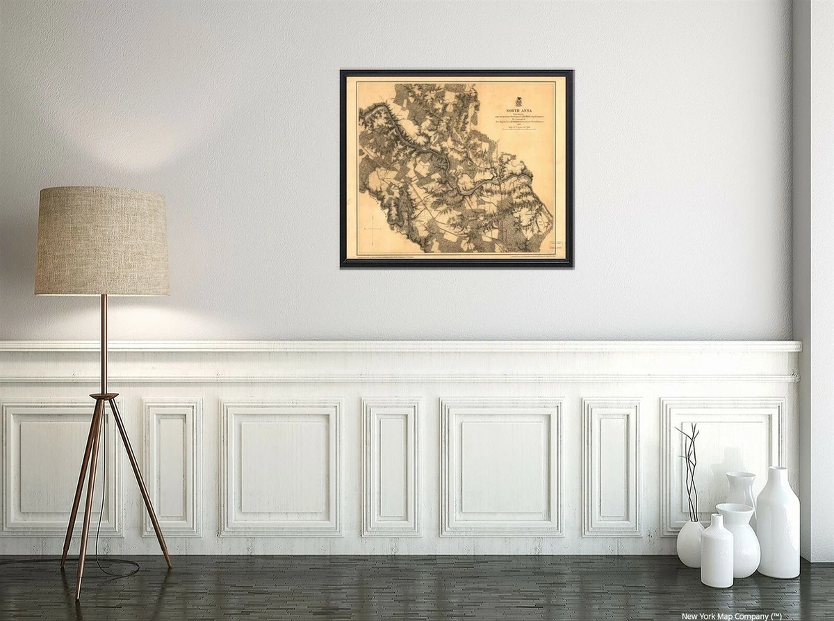 1867 Map| North Anna. May 1864| Civil War|History|North Anna River|North  Anna Ri | eBay