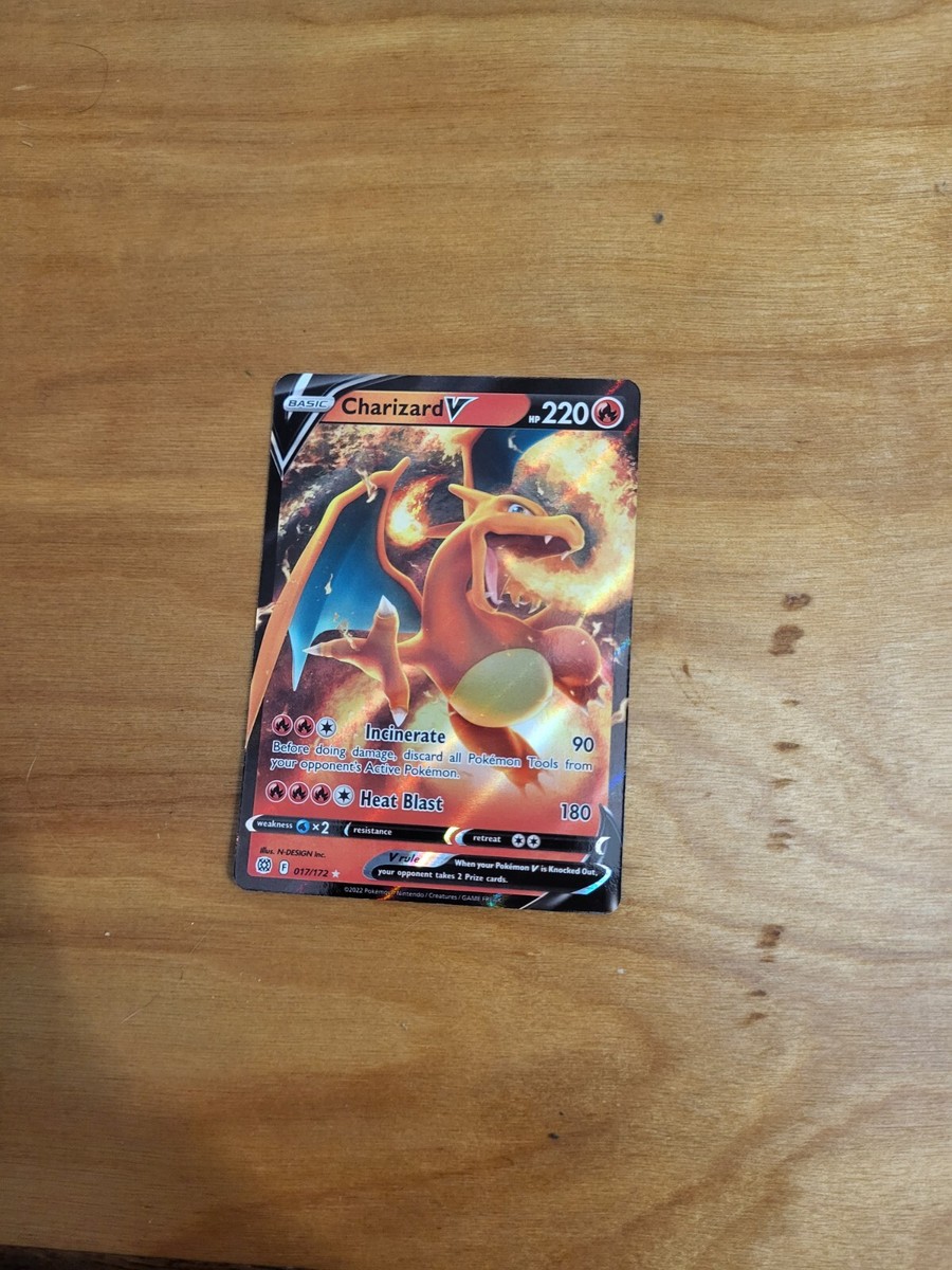 Pokemon Charizard V - 017/172 - Ultra Rare NM-Mint Brilliant Stars