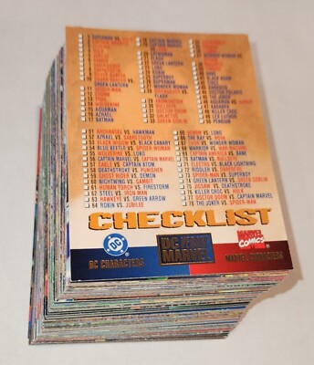 1995 Fleer DC VS MARVEL Trading card base set (1-100)