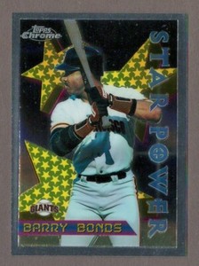 BARRY BONDS 1996 Topps Chrome STP #10 Star Power Base Giants 1st Year Chrome 96