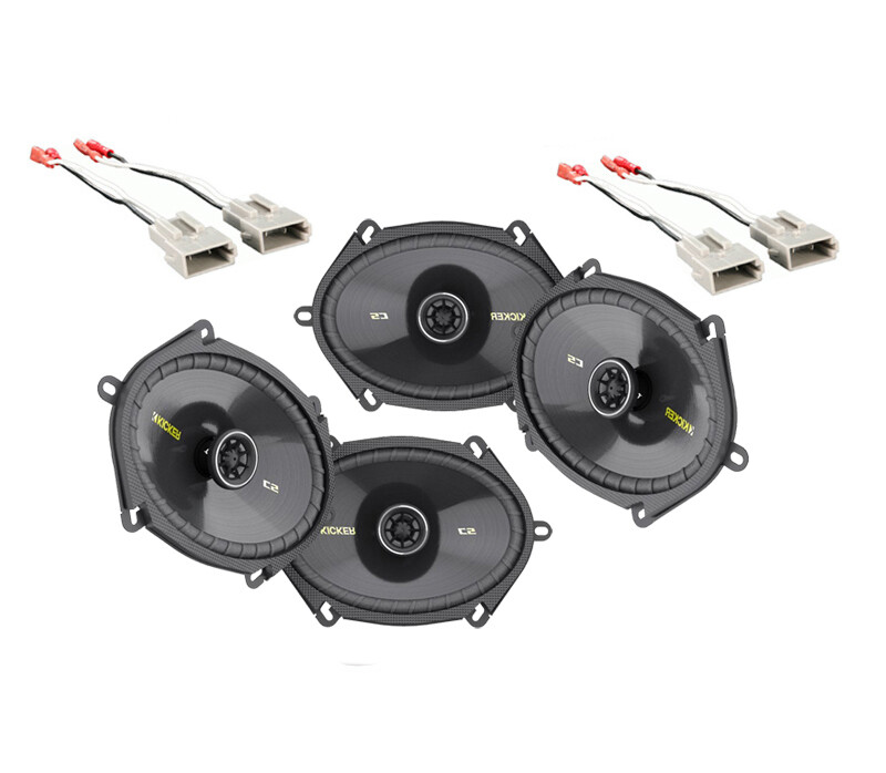 Ford F150 97-99 Ext Truck Kicker Two Cs684 Factory Speaker Upgrade Bundle New