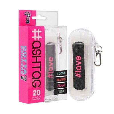 #ashtag Adhesive Bandages - 20 Count With Keychain Case
