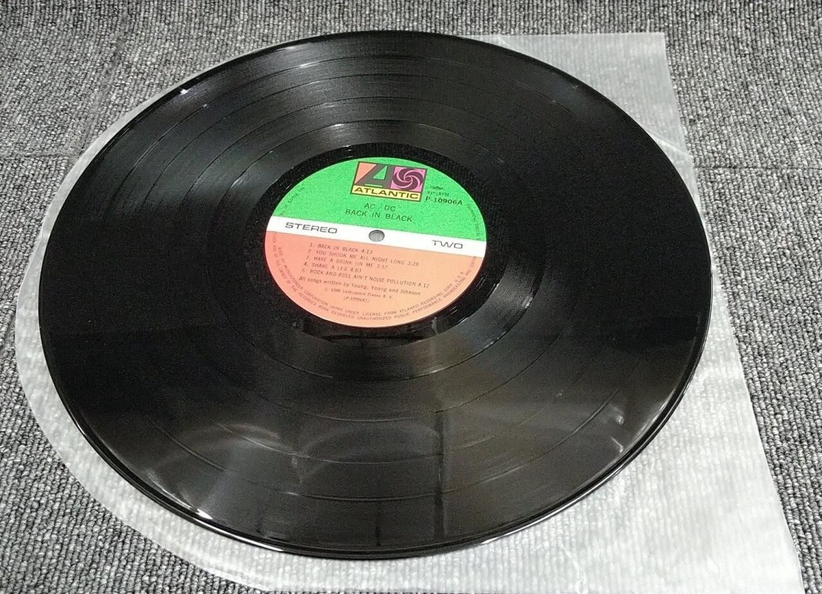 AC/DC BACK IN BLACK　日本盤オリジナル P-10906A AC/DC – Back In Black – Vinyl (LP, Album, Stereo), 1980