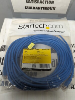 STARTECH,M45PATCH50BL,50FT BLUE MOLDED UTP PATCH CABLE NEW