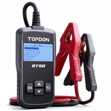 TOPDON Car Battery Tester 12V Digital Analyzer Battery Starter Tester Cranking