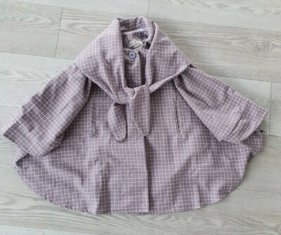 Their Nibs girls kids cape coat 30% wool 5-6 years old BNWT