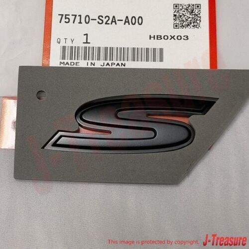 HONDA S2000 AP2 2008-2009 Genuine Fender Side Black Emblem Badge RH & LH Set OEM - Picture 4 of 11
