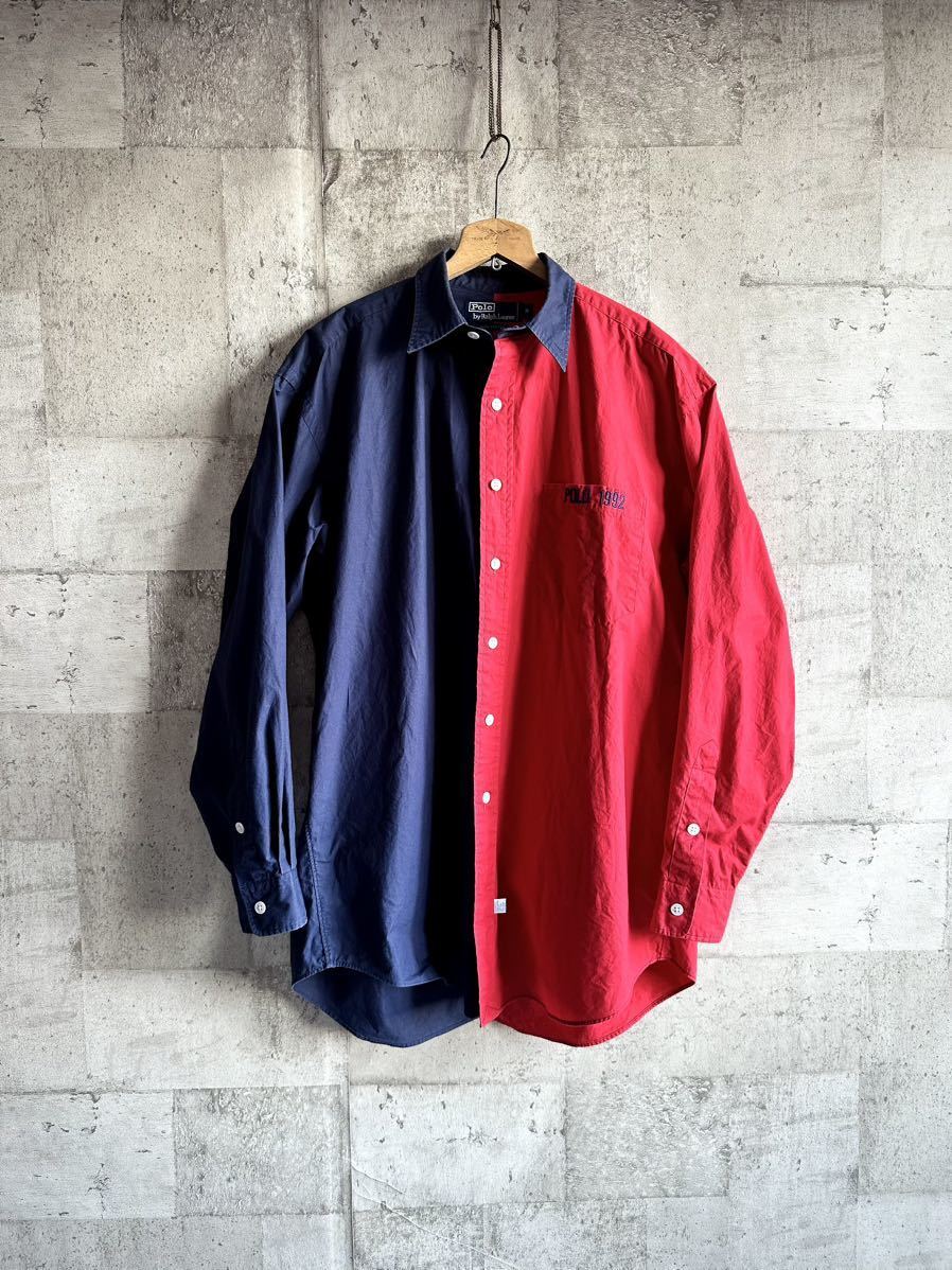 POLO RALPH LAUREN STADIUM COLLECTION 1992s L/S SHIRT Size M POLO RALPH LAUREN STADIUM COLLECTION 1992s L/S SHIRT Size M