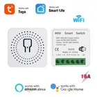 Tuya Mini Wifi Smart Switch  16A Module Support 2 Way Control Smart Home DIY