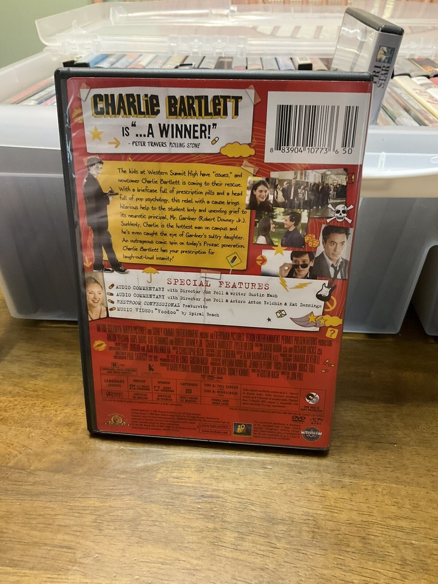Charlie Bartlett DVD 2008 Robert Downey Jr Kat Dennings Hope