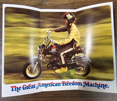 VTG Original 1973 Harley Davidson X-90 Mini Bike NOS AMF Brochure