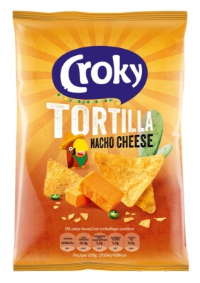 Croky Tortilla Nacho Cheese Chips (20 x 40 gr.)