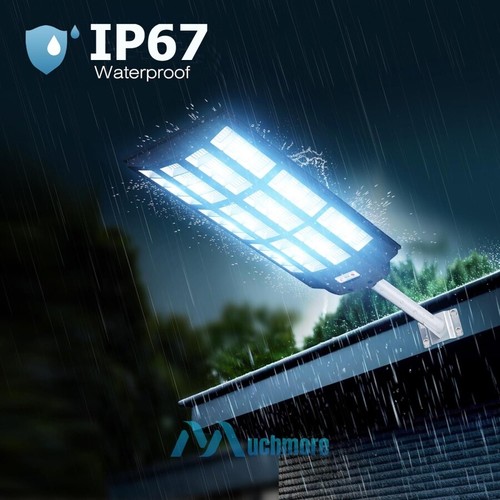 1500W LED Solar Street Light Waterproof Motion Sensor Parking Lot Light w/ Pole - Picture 6 of 129