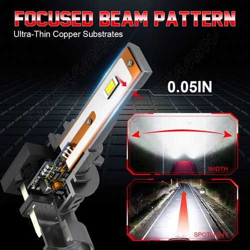 2X H11 H9 H8 LED Headlight Fog Light Bulbs for Mitsubishi Triton MR 2018-2022 - Picture 4 of 10