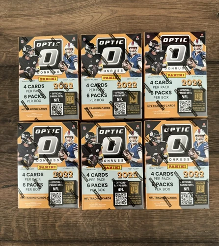 2022 Panini Donruss Optic Football Blaster Box - Lot Of 6 Blaster Boxes