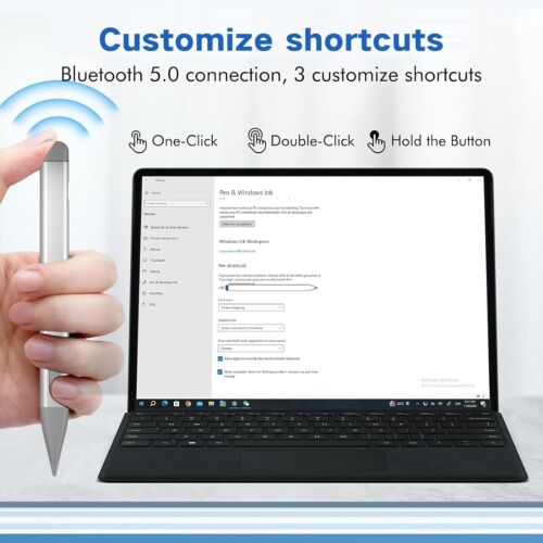 Slim Pen 2 for Microsoft Surface with 4096 Pressure Eraser & Right-Click Palm... - Picture 5 of 8