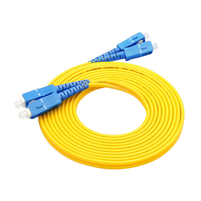 10 Pcs 3M SC-SC Duplex 9/125 Singlemode Fiber Optic Cable Patch Cord Wholesale